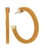 Load image into Gallery viewer, Wood Work Hoops (Mustard and Ginger)
